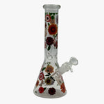 Load image into Gallery viewer, 10" GLASS BONG FLOWERS PG1053