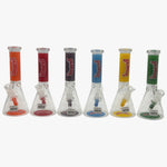 Load image into Gallery viewer, 10&quot; HONEYCOMB DECAL GLASS BONG MST002

