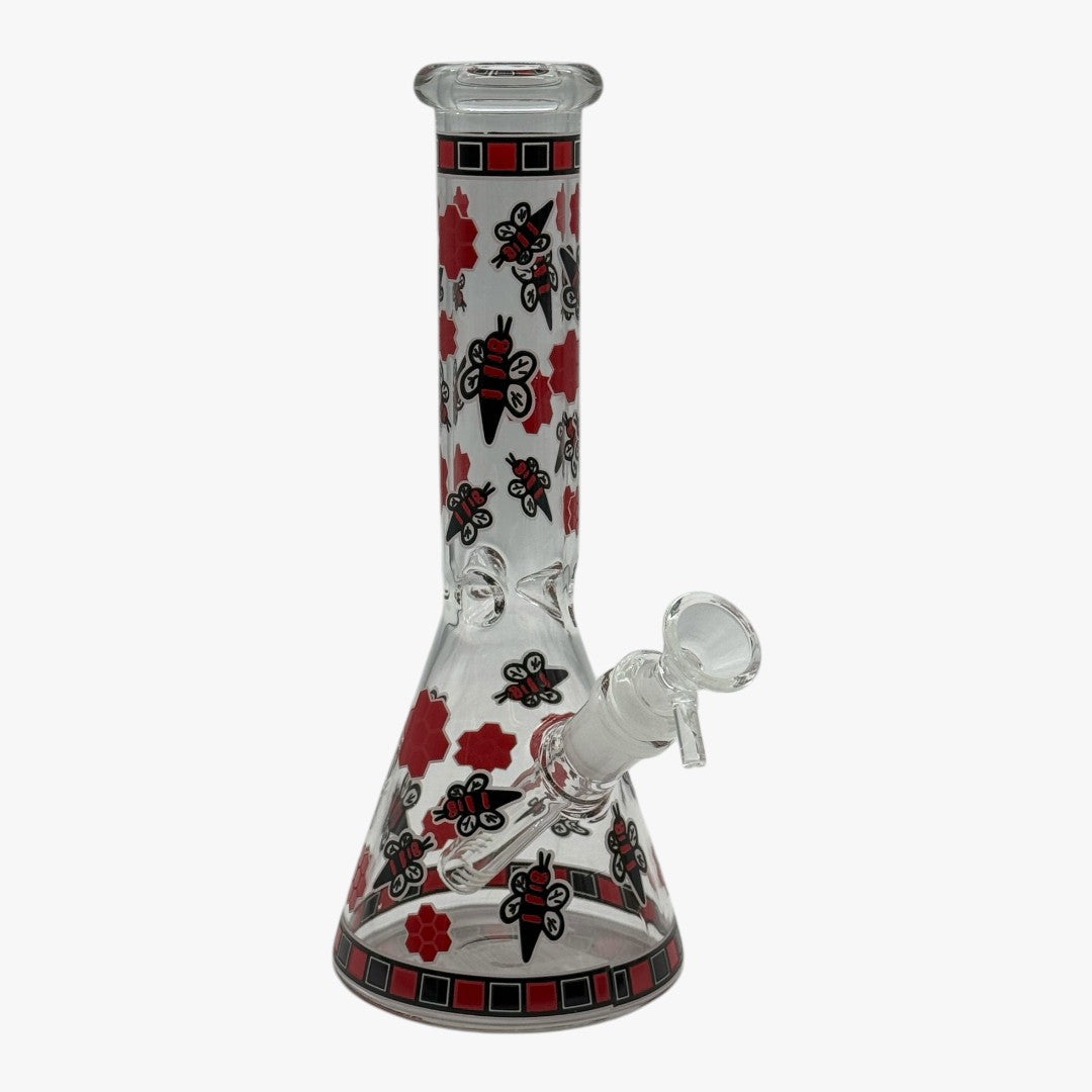 10" GLASS BONG BEE PG1076
