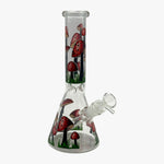 Load image into Gallery viewer, 10&quot; GLASS BONG LONG MUSHROOM PG1075
