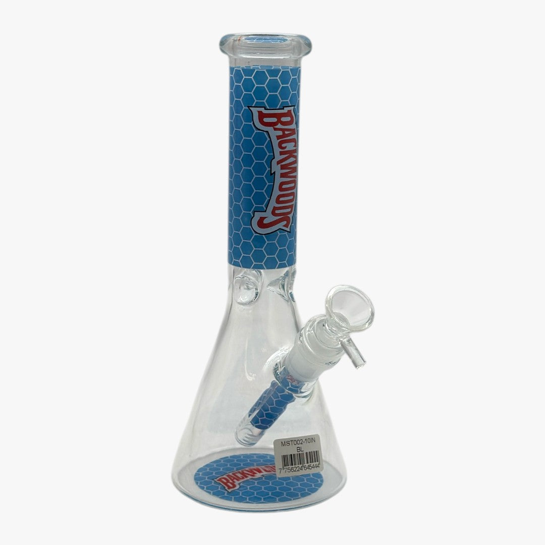 10" HONEYCOMB DECAL GLASS BONG MST002