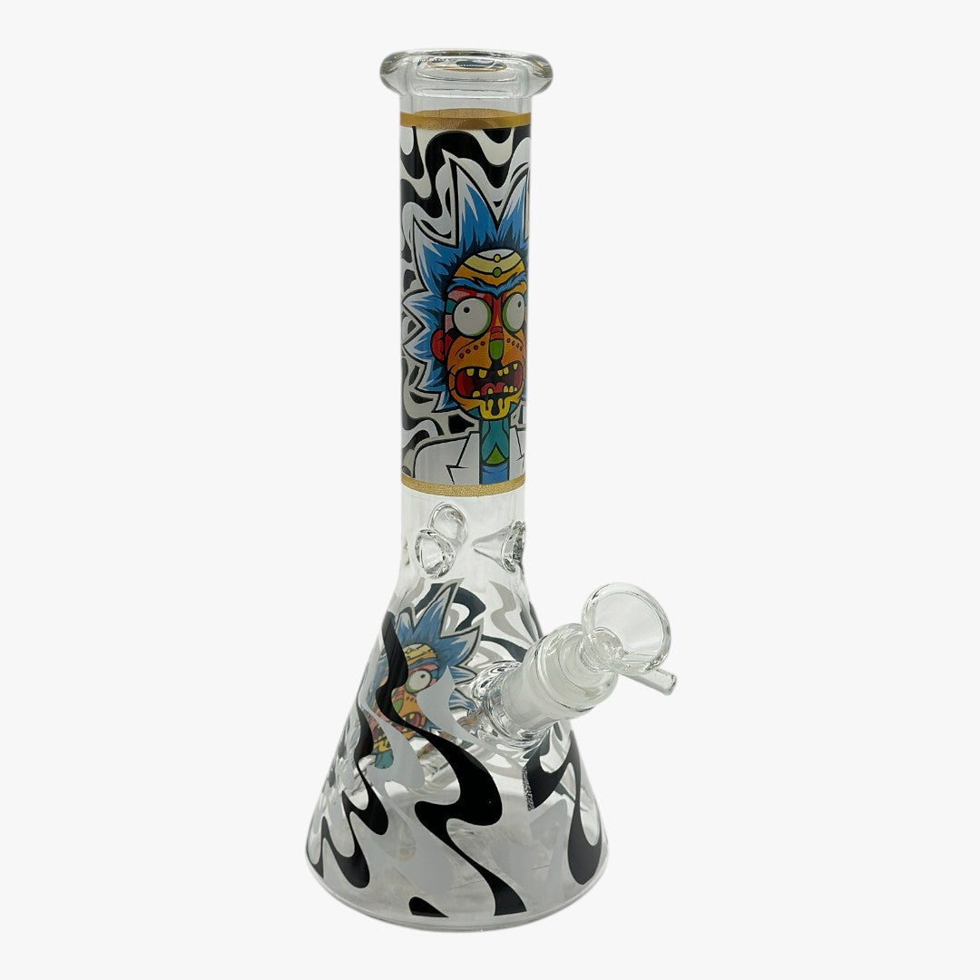 PG1070 / 10" GLASS BONG GLOW IN DARK