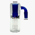 Load image into Gallery viewer, FLAME MBAC 001 BLUE 14MM 90 DEGREE ASH CATCHER M-14 TO F-18
