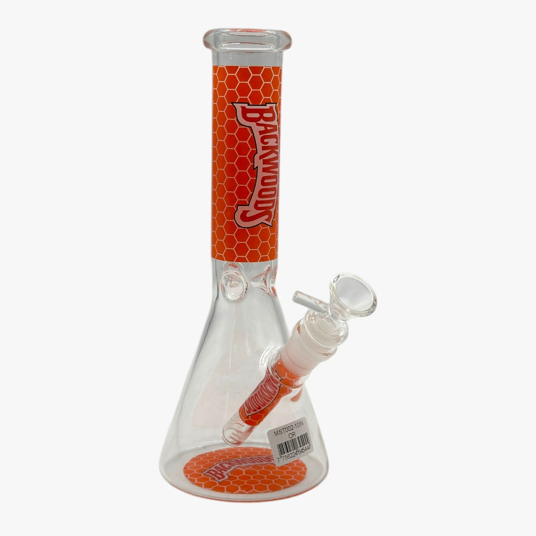 10" HONEYCOMB DECAL GLASS BONG MST002
