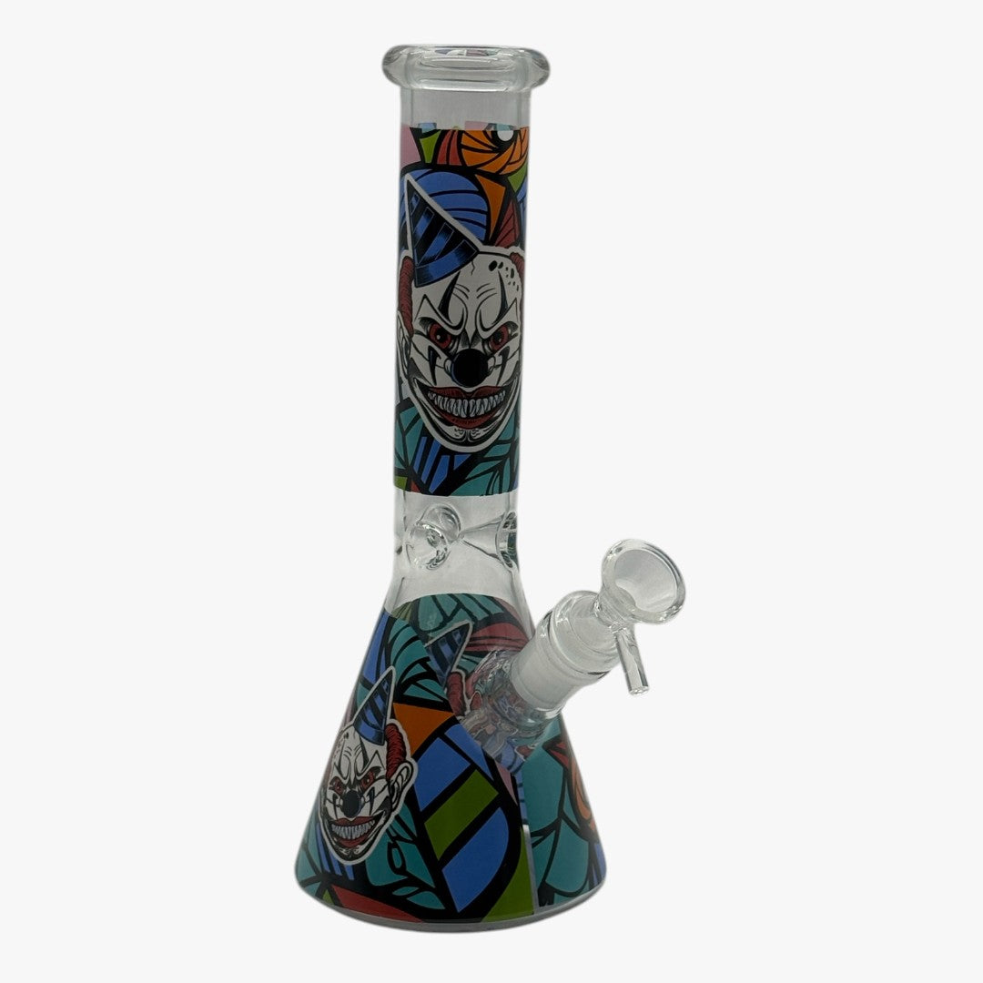 10" GLASS BONG CLOWN PG1050