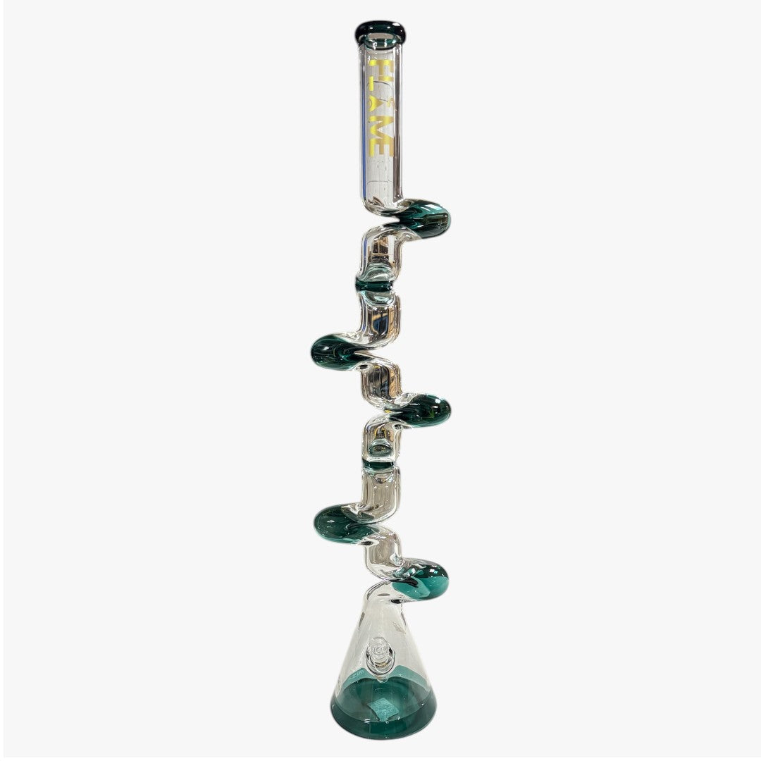 35" GLASS BONG ZIG ZAG 7MM