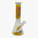 Load image into Gallery viewer, 10&quot; HONEYCOMB DECAL GLASS BONG MST002
